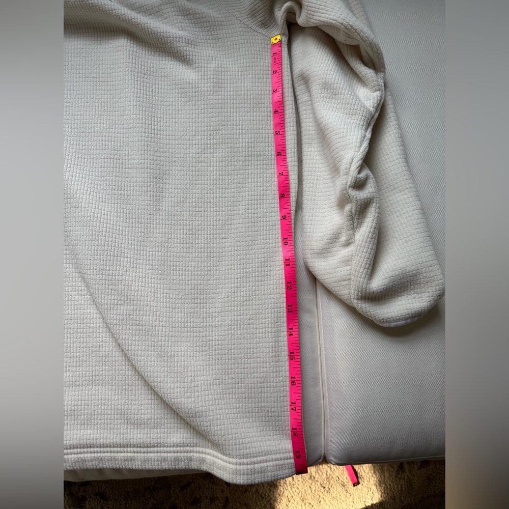 90’s style The North Face Men’s Fleece Half-Zip Pullover | Cream White Size XL - Picture 7 of 11